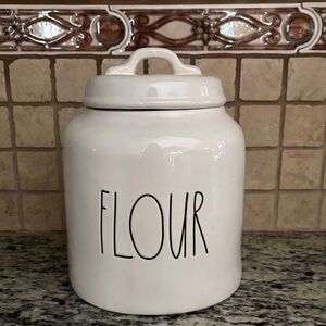 Rae Dunn White Flour Storage Jar